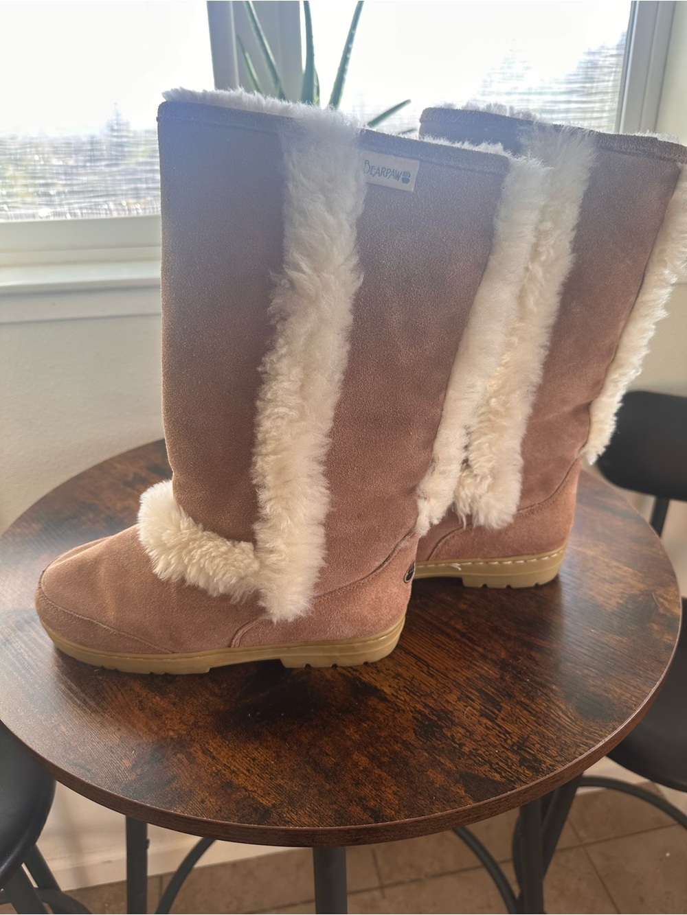 Bear trap Warm Plush-Lined Mid-Calf Winter Boots - Taupe - Picture 5 of 7